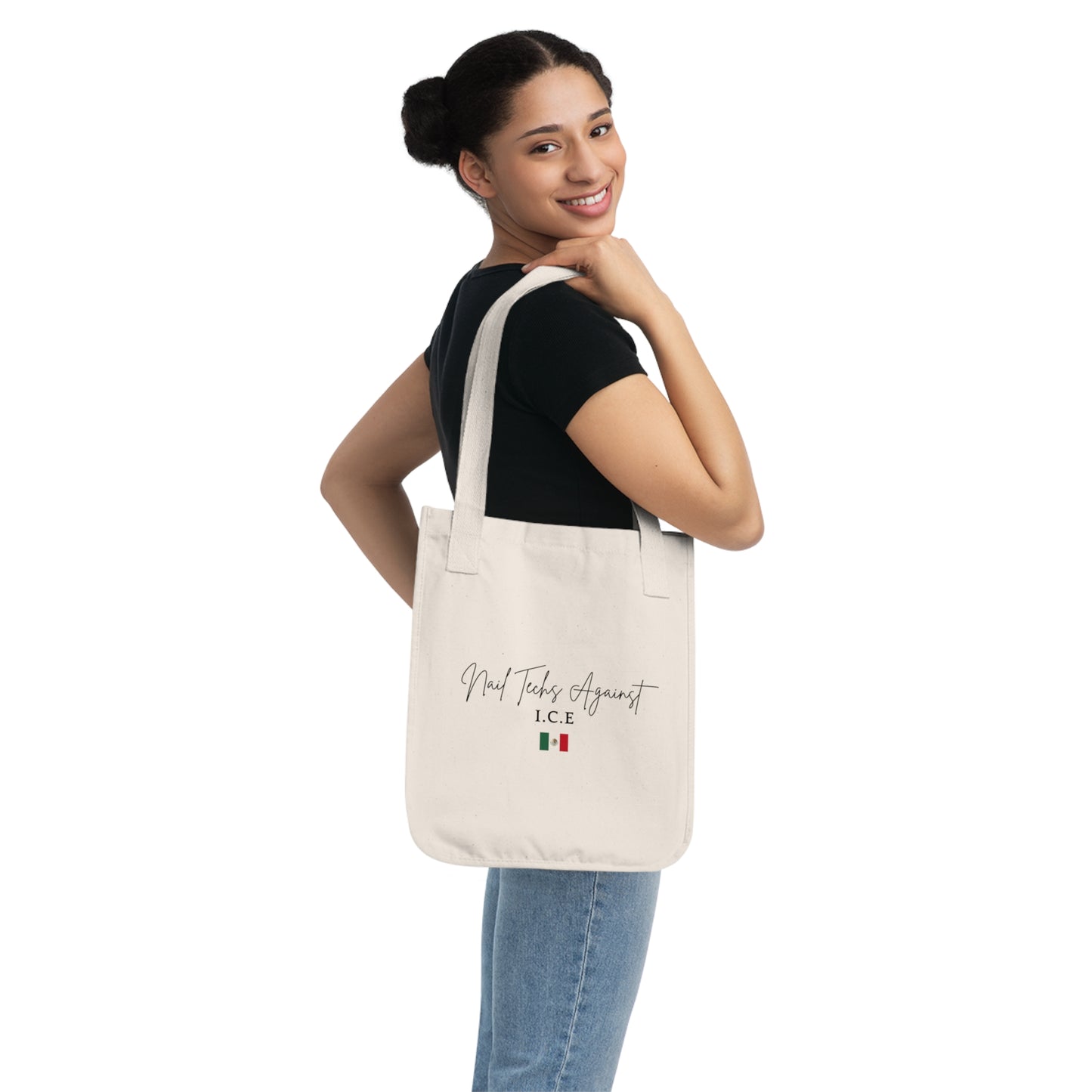 Tote Bag - Nail Techs Against Ice Organic Canvas Tote Bag