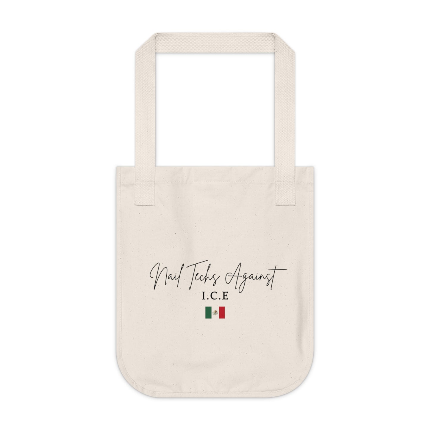 Tote Bag - Nail Techs Against Ice Organic Canvas Tote Bag