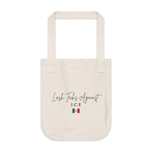 Eco-Friendly Canvas Tote Bag -Lash Techs Against ICE