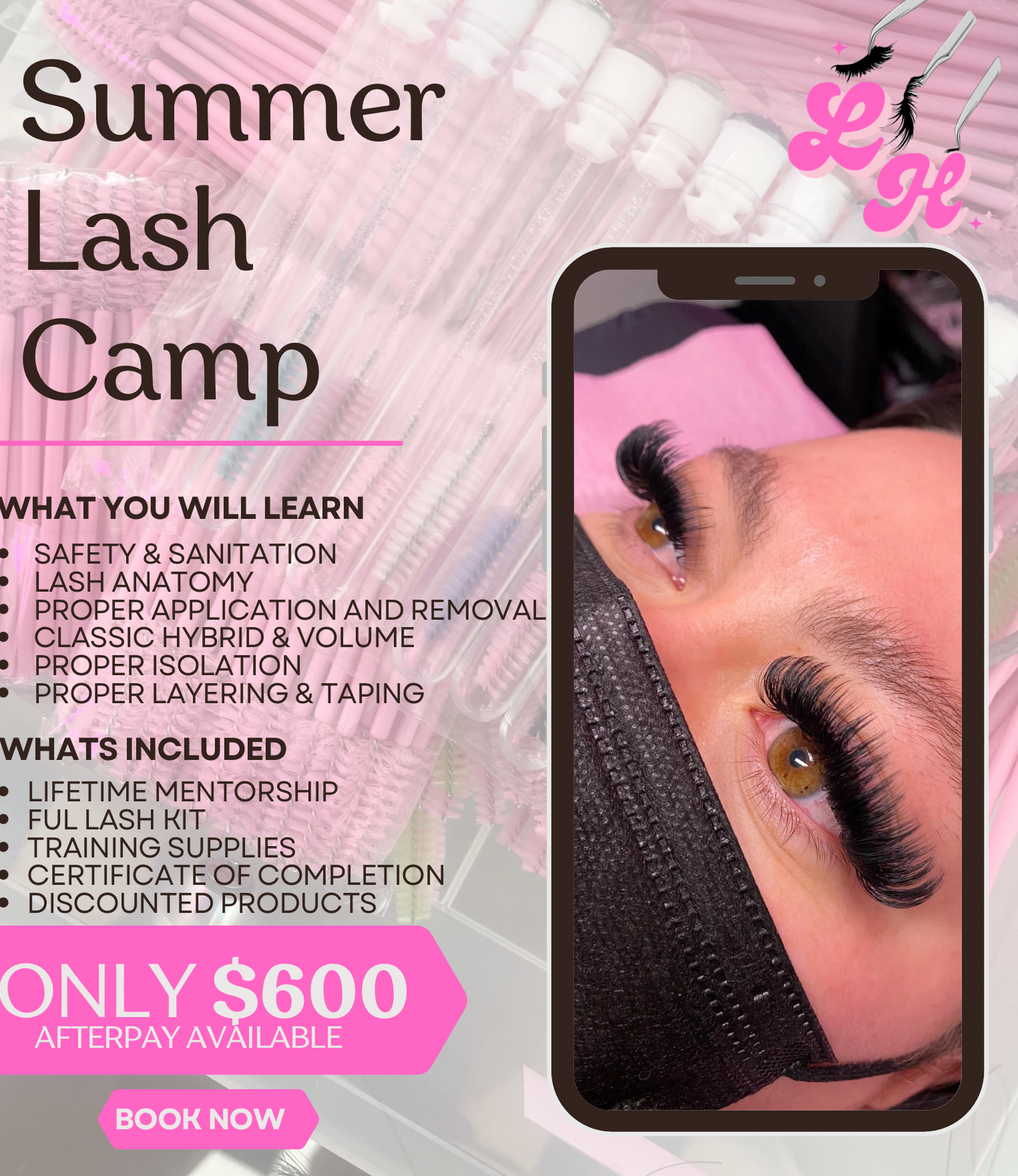 Summer Lash Camp On Sale For $600 in St George Utah